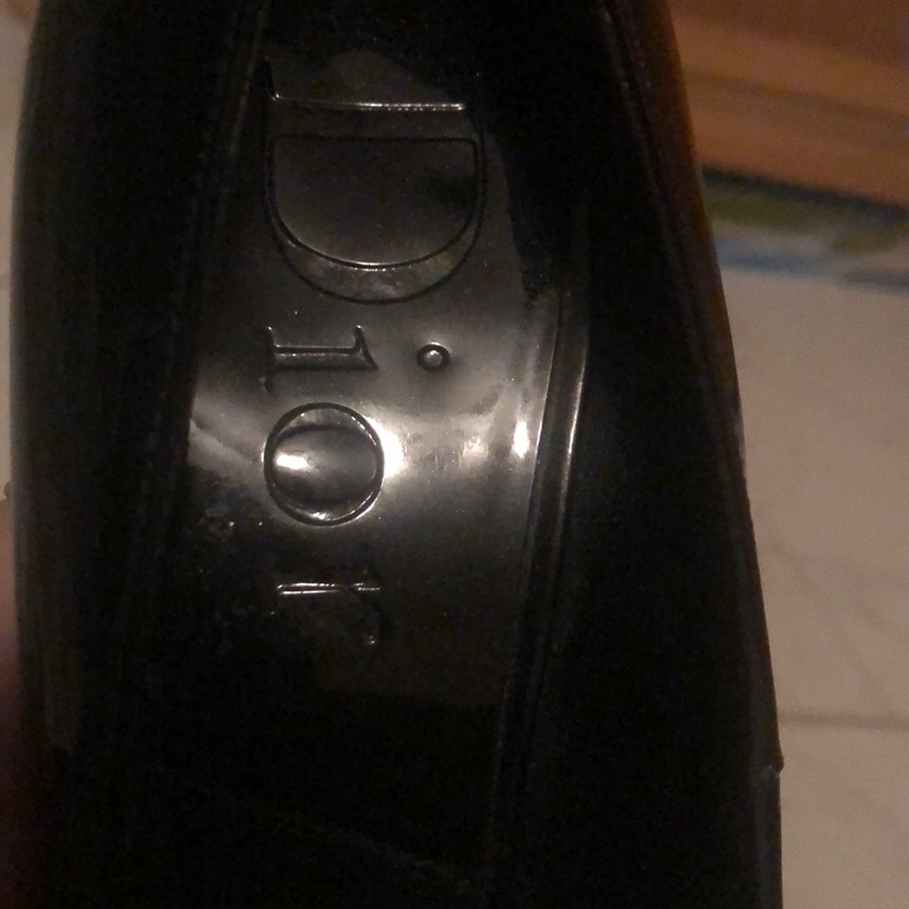 Dior Black Patent peep toe platform pumps 38 1/2 - Picture 5 of 8